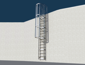 Sure Step Aluminum Cage Ladder